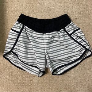 Lulu double stripe tracker shorts